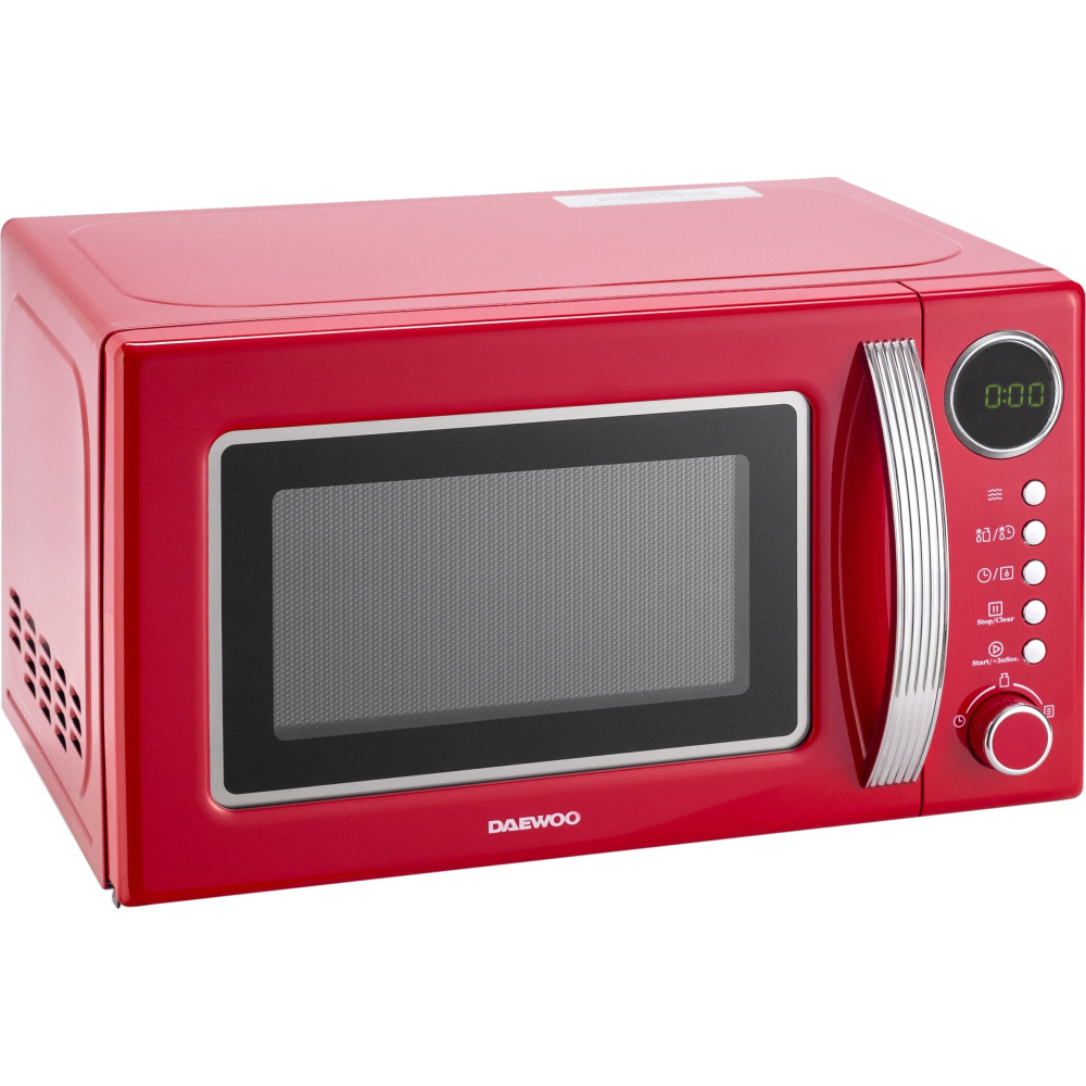 Cuptor cu microunde Daewoo KOR-6S2BR, 20 litri, 700 W, Digital, Rosu [2]