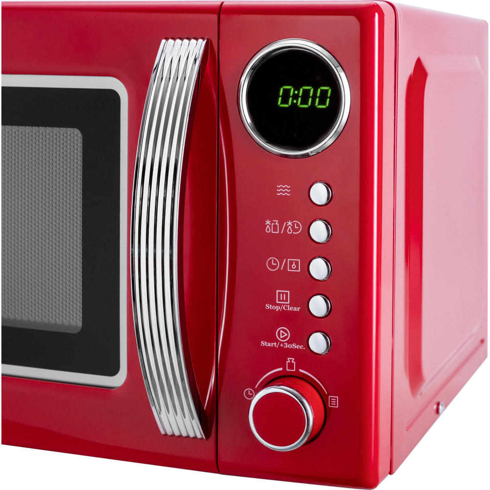 Cuptor cu microunde Daewoo KOR-6S2BR, 20 litri, 700 W, Digital, Rosu [4]