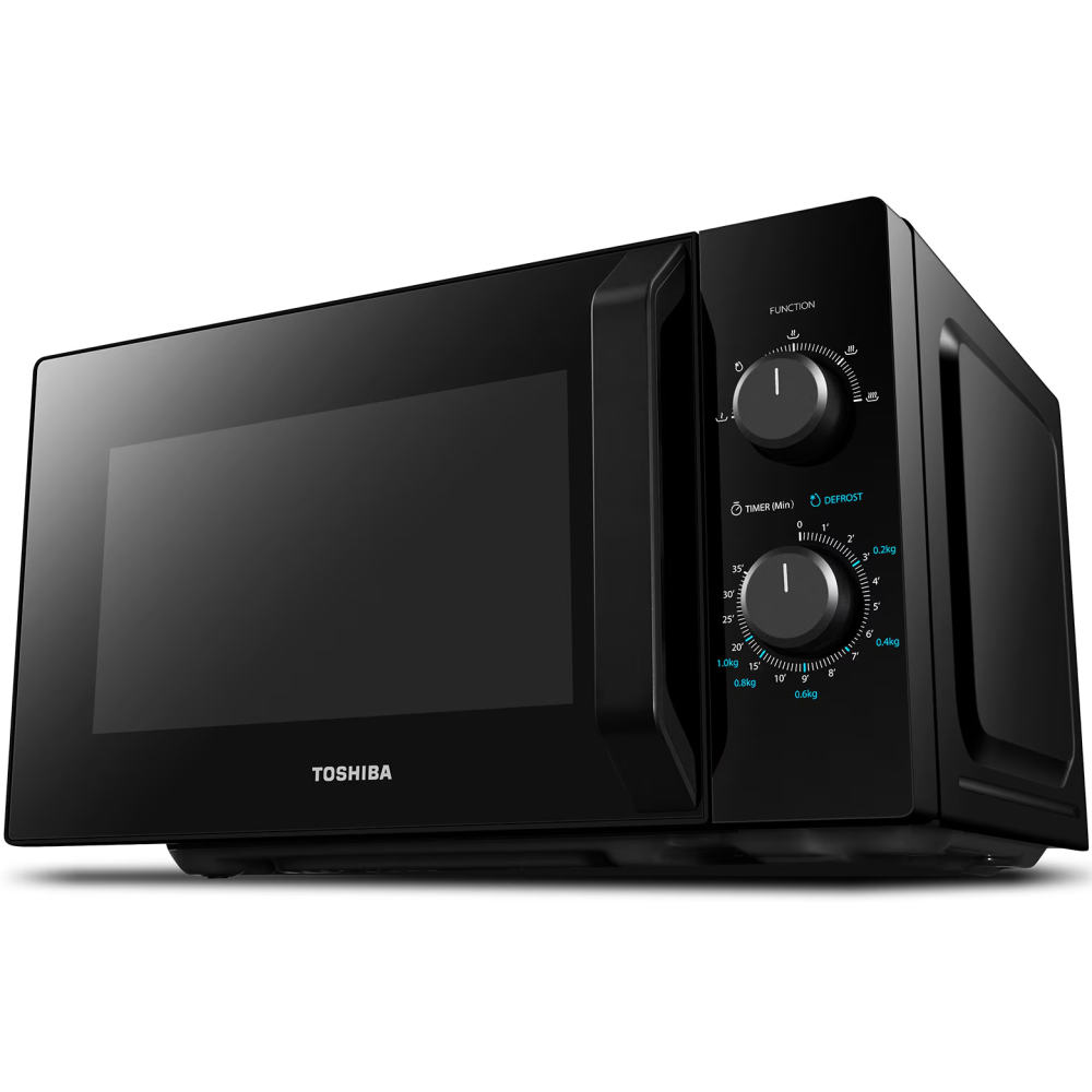 Cuptor cu microunde Toshiba MW2-MM20PBK, 20 l, 800 W, Control mecanic, Iluminare LED, Negru [4]