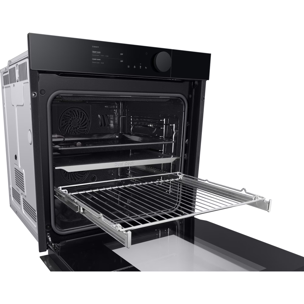 Cuptor incorporabil Samsung NV75T8979RK/EF, Infinite Line, Electric, Autocurare pirolitica, 75l, Dual Cook, Ecran TFT 4.3", WiFi, Sonda temperatura, Soft Close Door, Clasa A+, Negru [6]