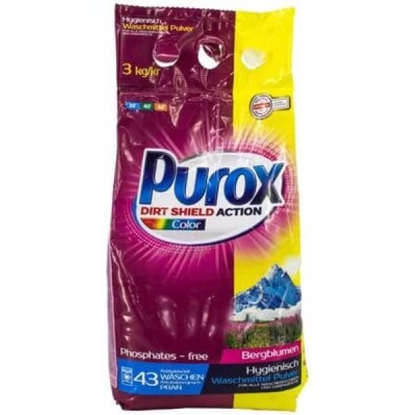 Detergent rufe, Purox, Rufe colorate, 3kg [1]