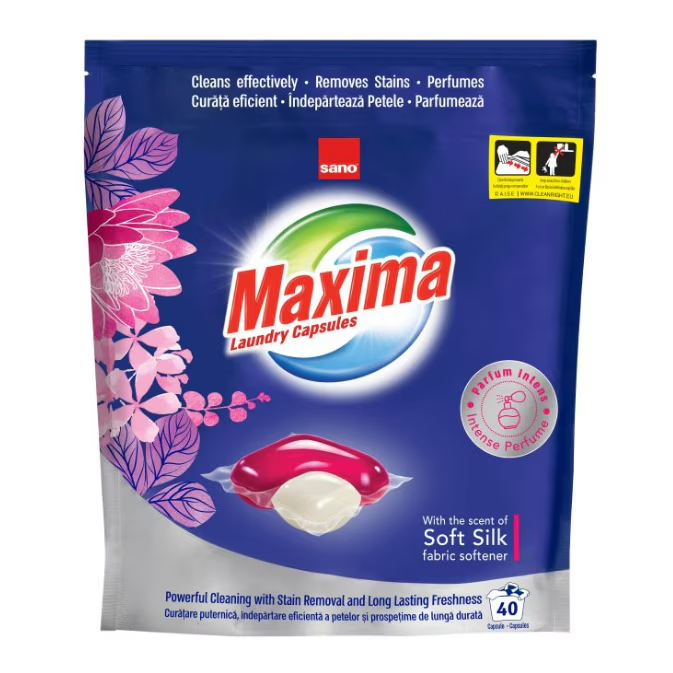 Detergent rufe Sano Maxima Gel Capsule Soft Silk 40 buc [1]