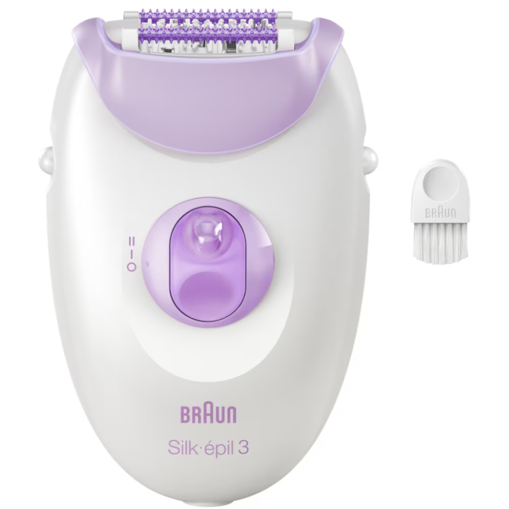 Epilator Braun Silk-épil 3 3-000, MicroGrip, Smart Light, 20 de pensete, 2 viteze, Mov [3]