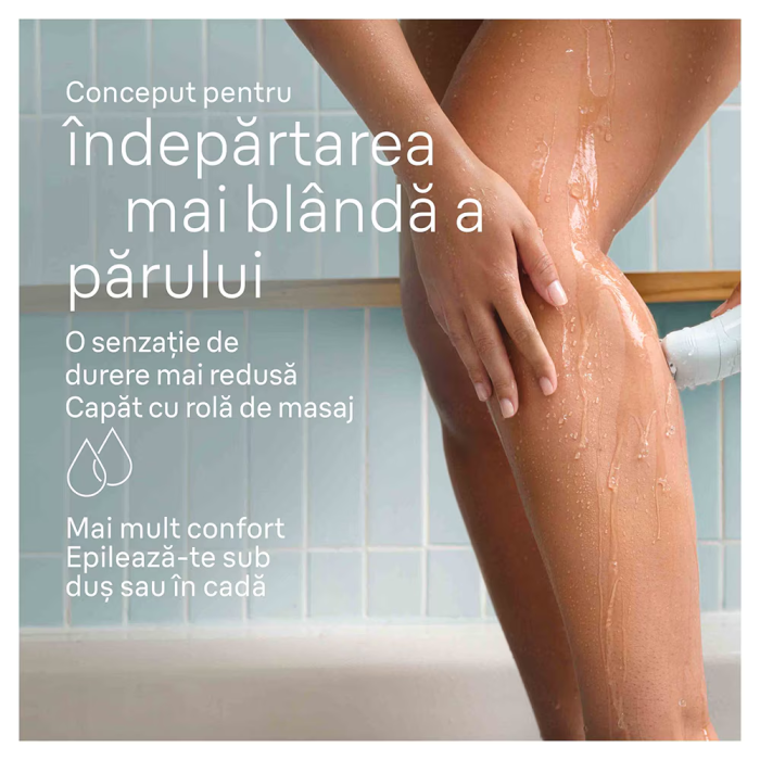 Epilator Braun Silk-épil 5 5-030 Wet & Dry, MicroGrip, Smart Light, 28 de pensete, 2 viteze, Cap de ras + Pieptene, Saculet de voiaj [4]