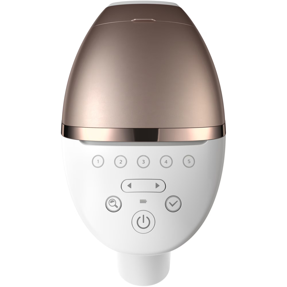 Epilator IPL Philips Lumea Seria 9900 BRI973/00, Senzor Smartskin, tehnologie SenseIQ, conectare la aplicatie cu functii Skin AI, utilizare cu sau fara fir, 450.000 impusuri, accesoriu fata, corp, pre [3]