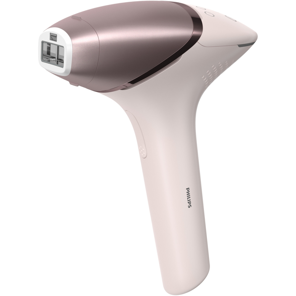 Epilator IPL Philips Lumea Seria 9900 BRI977/00, Senzor Smartskin, tehnologie SenseIQ, conectare la aplicatie cu functii Skin AI, utilizare cu sau fara fir, 450.000 impusuri, accesoriu fata, corp, axi [3]