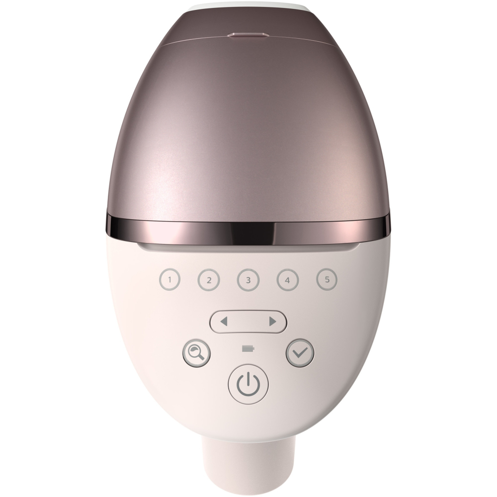 Epilator IPL Philips Lumea Seria 9900 BRI977/00, Senzor Smartskin, tehnologie SenseIQ, conectare la aplicatie cu functii Skin AI, utilizare cu sau fara fir, 450.000 impusuri, accesoriu fata, corp, axi [2]