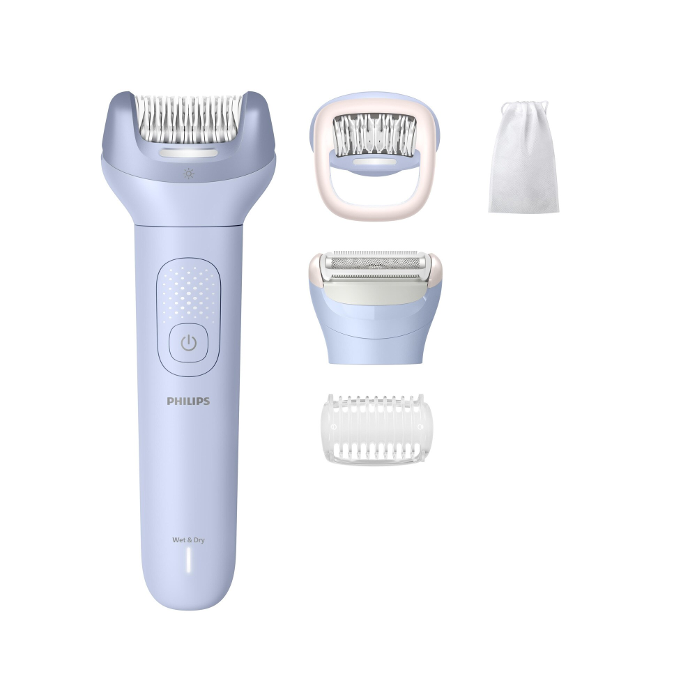 Epilator PHILIPS BRE709/00 Seria 8000 cu ProGuide 360° pentru epilare precisa, pensete ceramice, cap ras, pieptene, husa, autonomie 60 min [2]