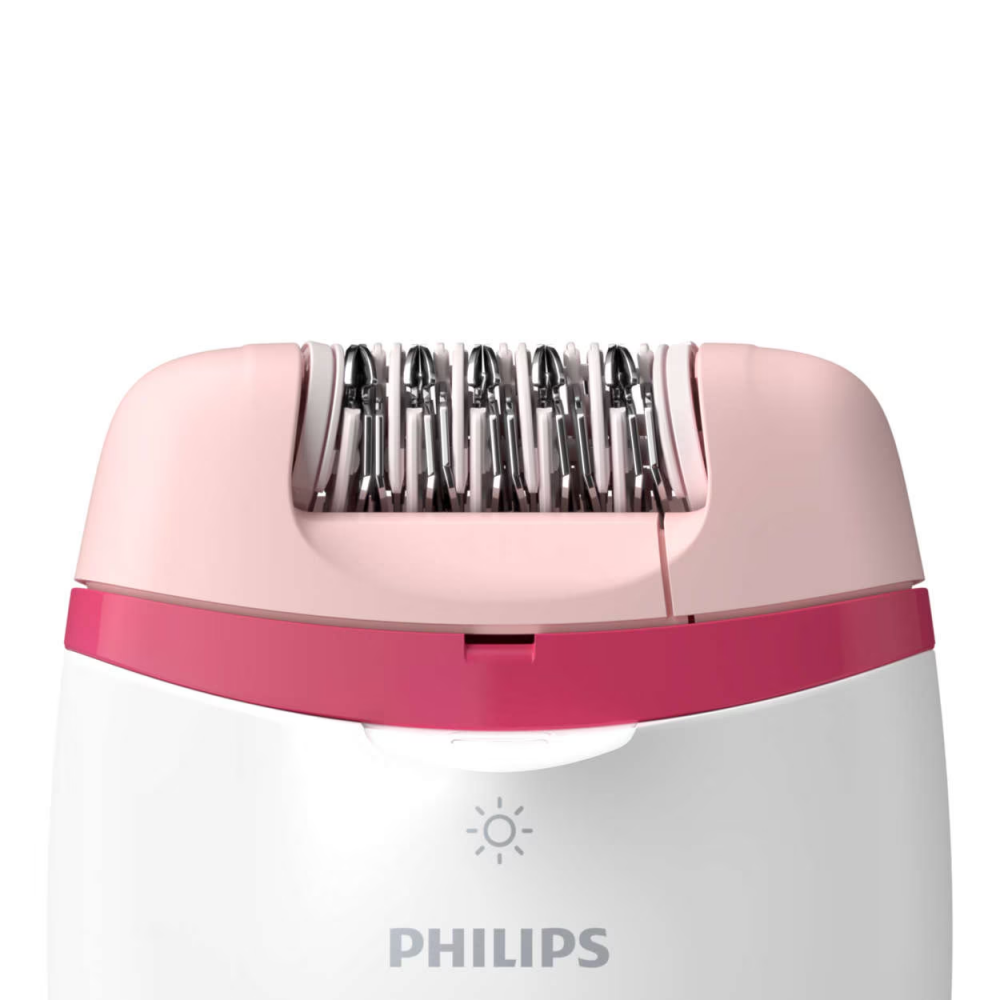 Epilator Philips Satinelle BRE255/00, 2 viteze, Opti-light, cap de epilare lavabil, 3 accesorii, Alb [3]