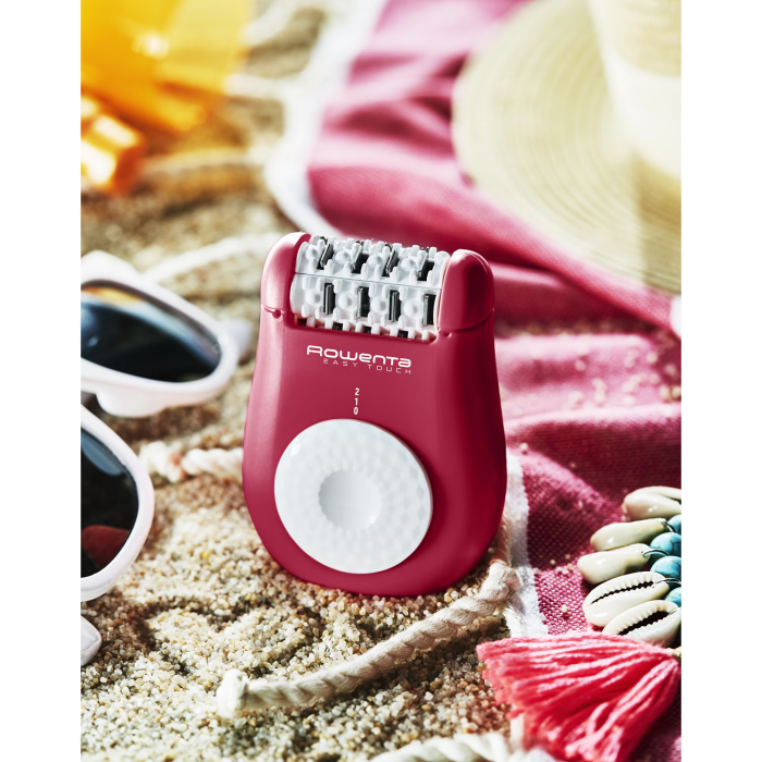 Epilator ROWENTA Easy Touch EP1120F1, 24 pensete, compact, ușor de utilizat, sistem de masaj, 3 accesorii, roz inchis [6]