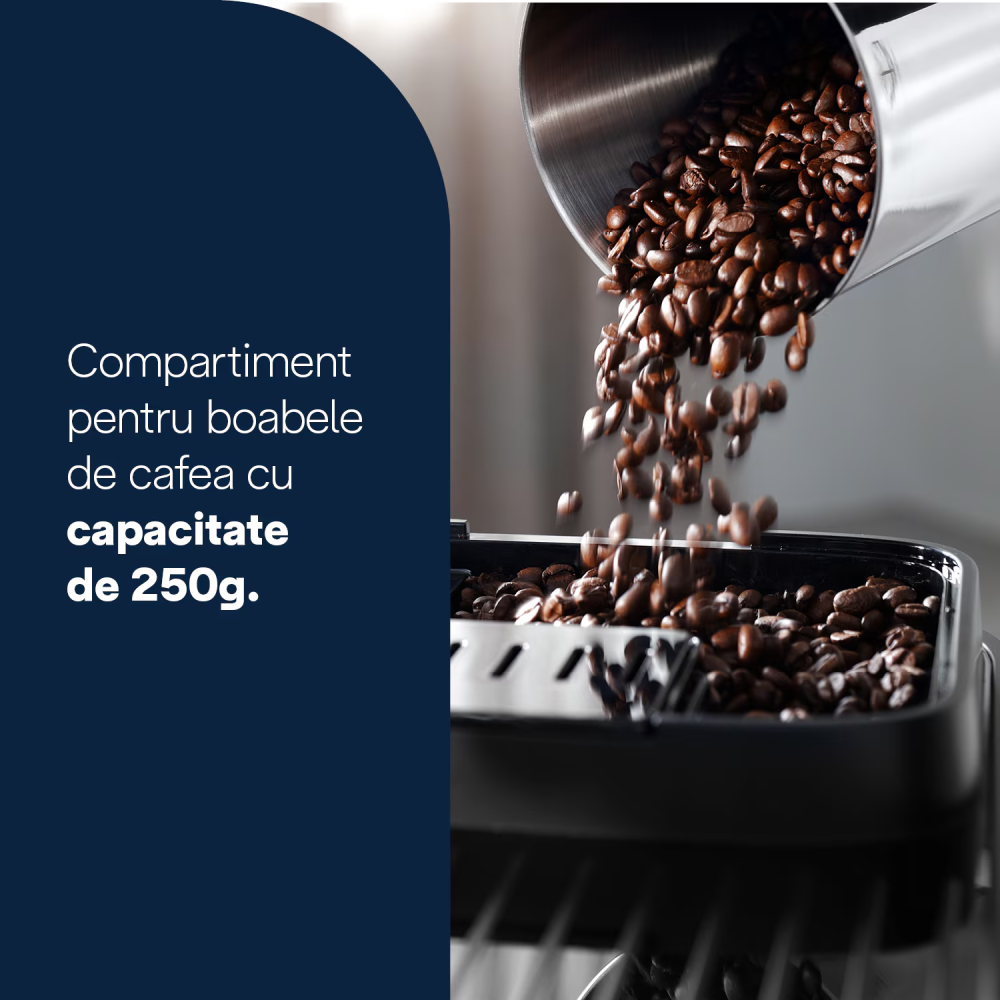 Espressor automat De’Longhi Magnifica Evo Milk ECAM290.61.B, 5 bauturi, Tehnologie LatteCrema, Carafa pentru lapte, 1450W, 15 bar, Negru [4]