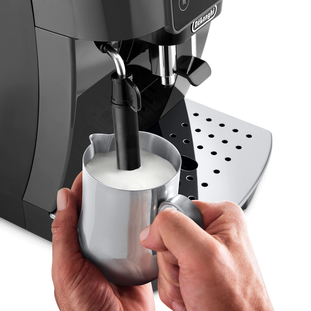 Espressor automat De’Longhi Magnifica Start ECAM 220.22.GB, 1450 W, 5 tipuri de bauturi, 15 bari, Sistem de spumare manual, Negru/gri [5]