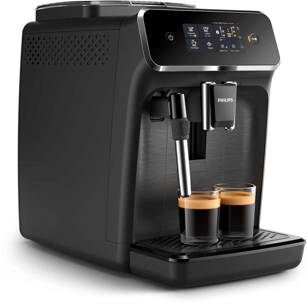 Espressor automat Philips EP2220/10, sistem de spumare a laptelui, 2 bauturi, filtru AquaClean, 15 bar, rasnita ceramica, optiune cafea macinata, Negru [3]