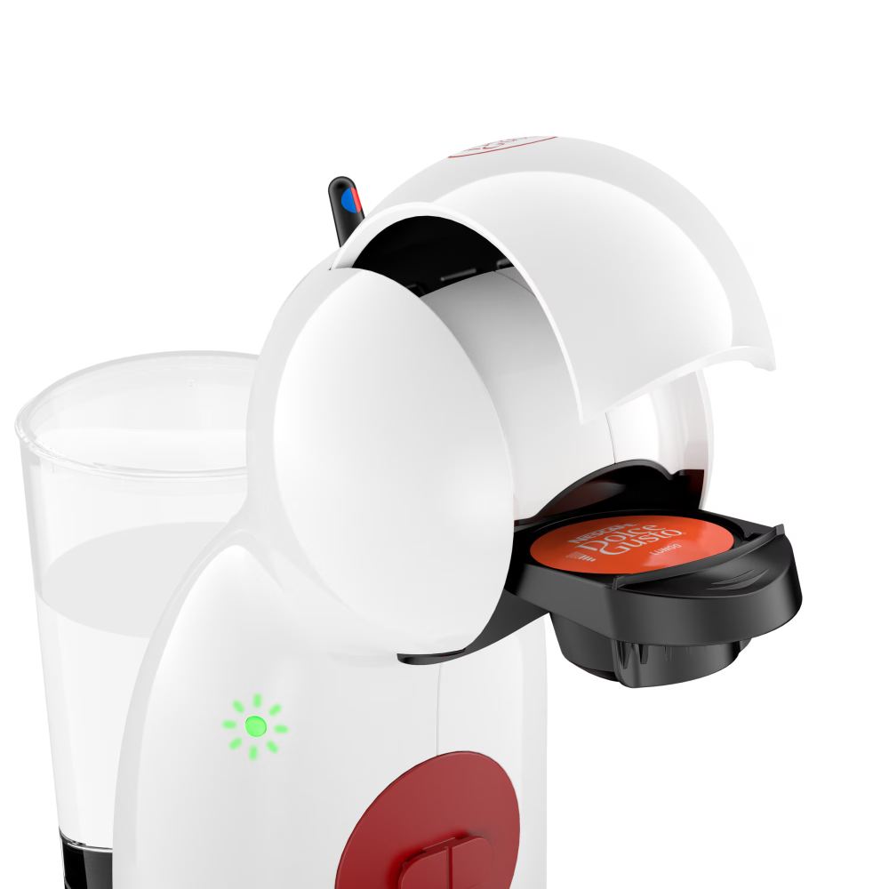 Espressor KRUPS cu capsule NESCAFÉ® Dolce Gusto® Piccolo XS KP1A3110, 1600 W, 15 bari presiune, capacitate rezervor 0.8 L, functie Eco, alb & rosu [5]