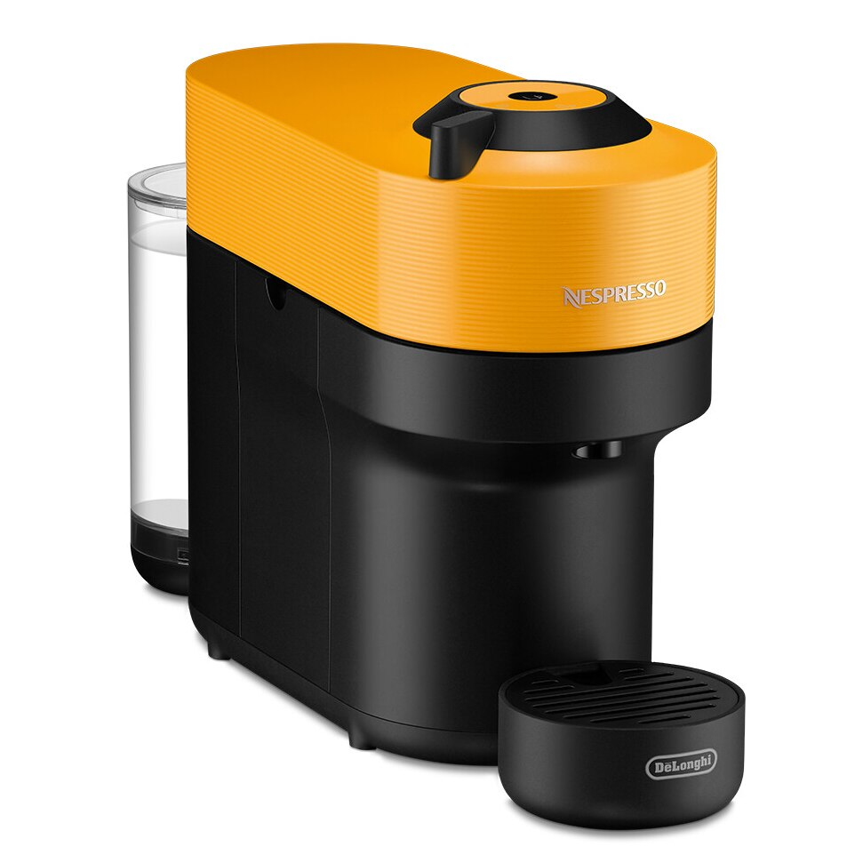 Espressor Nespresso by De'Longhi Vertuo Pop ENV90.Y, 1260W, Extractie prin centrifuzie, Conectare telefon, 0.6L, Galben, set capsule degustare inclus [2]