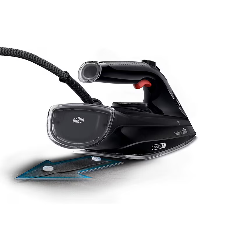 Fier de calcat Braun FreeStyle 5 SI5088BK, 2800W, jet de abur 220g/min, abur variabil 0-50 g/min, talpa EloxalPlus, rezervor 300 ml, tehnologie FreeGlide, oprire automata, sistem antipicurare, negru [4]