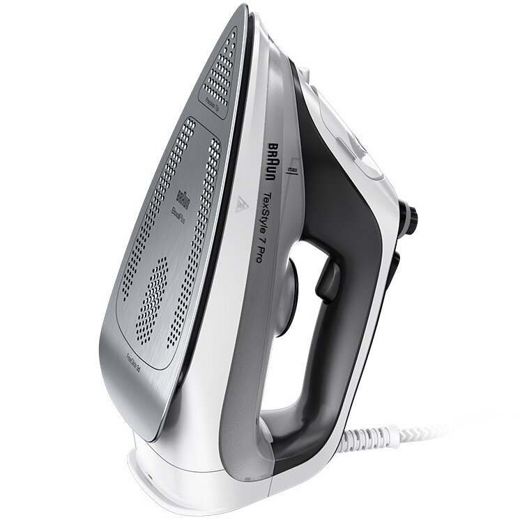 Fier de calcat Braun TexStyle 7 Pro SI7149WB, 2900W, jet de abur 220g/min, abur variabil 0-50 g/min, talpa EloxalPlus, rezervor 300 ml, tehnologie FreeGlide, oprire automata, sistem antipicurare, gri [2]