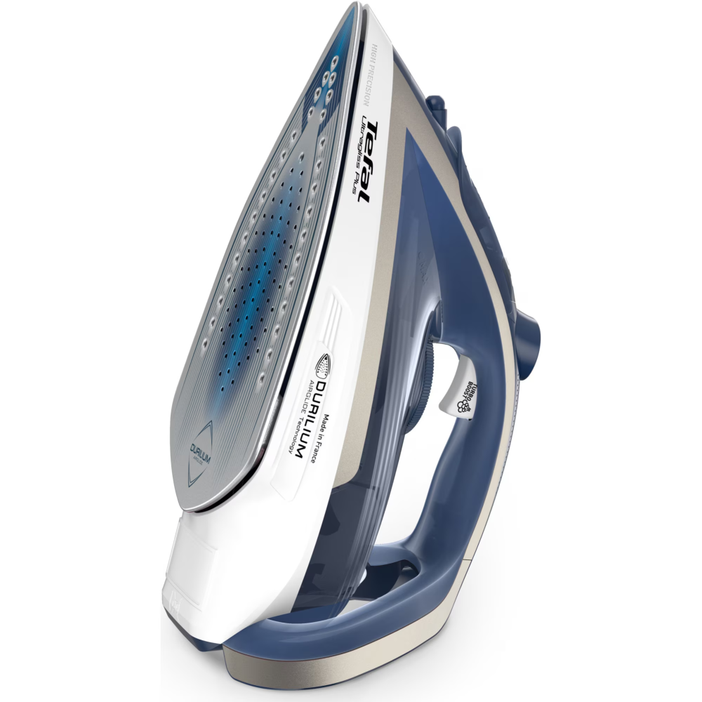 Fier de calcat Tefal Ultragliss Plus FV6812E0, 2800W, jet de abur 260 g/min, abur variabil 0-50 g/min, alb/albastru [4]