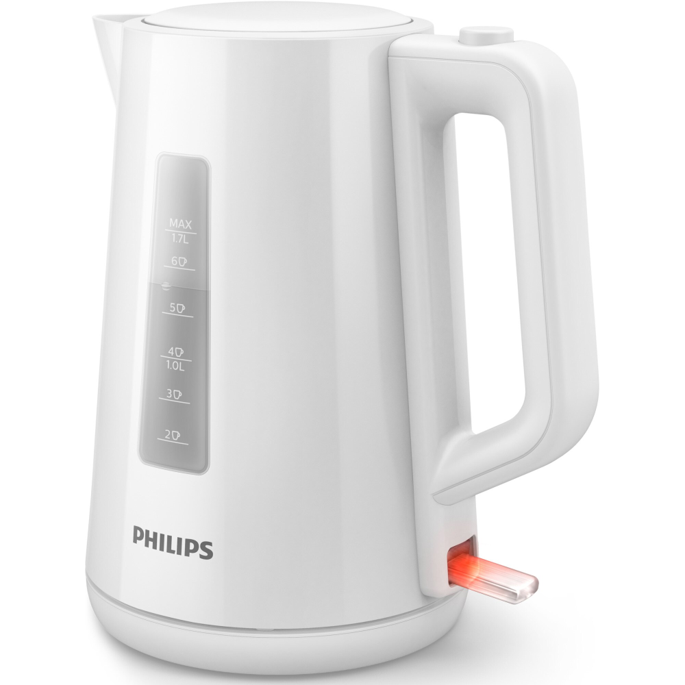 Fierbator Philips HD9318/00, 2020W, 1.7 l, capac cu resort, plastic, led de control, indicator de nivel al apei, filtru detasabil, fara fir cu baza Pirouette 360, Alb [2]