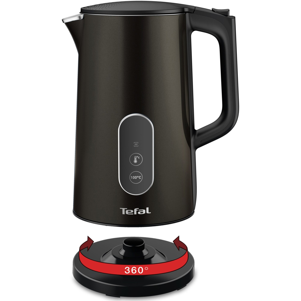 Fierbator Tefal Digital KI831E10, 5 trepte de temperatura, functie Pastrare la cald, filtru anticalcar detasabil, negru [5]