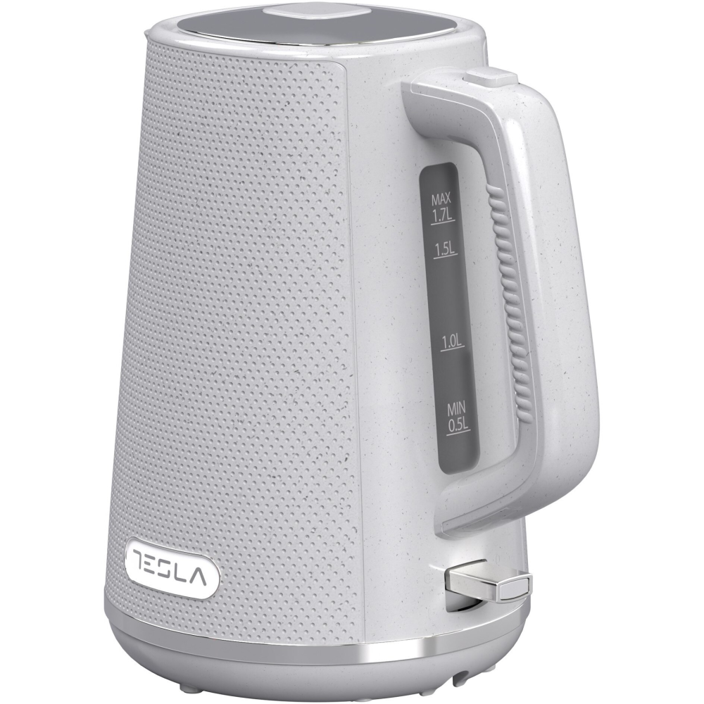 Fierbator Tesla KT400GX, 1.7L, 2200W, oprire automata, indicator LED, baza rotativa 360°, alb/gri [2]
