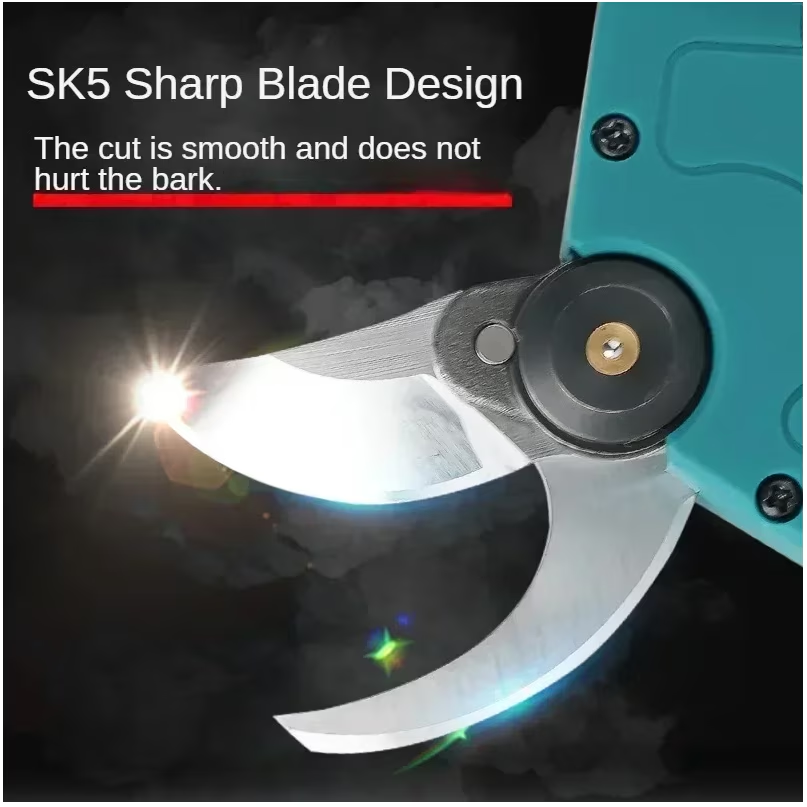 Foarfeca electrica pe acumulator pentru gradina Rovo RV-FE, 21 V, putere maxim 800 W, motor brushless, valiza de transport, taiere maxim 25 mm, contine: 2 acumulatori 2.0 Ah + incarcator + valiza tran [3]