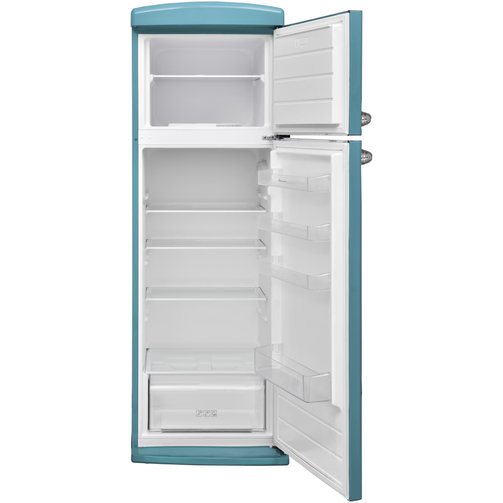Frigider cu doua usi Fram FDD-VRR311BLE++, 311 l, Control mecanic cu termostat ajustabil, Iluminare LED, Clasa E, H 179.4 cm, Albastru [2]