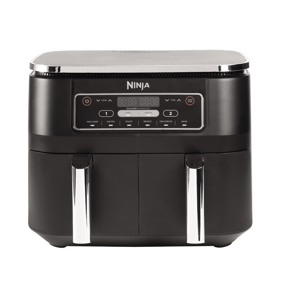 Friteuza cu aer cald Ninja AF300, 2400W, 7.6l, 6 functii de gatit, functie Max Crisp si Sync&Match, 2 sertare cu invelis ceramic pentru 2 preparate simultan, temperatura reglabila 40°C to 240°C, picio [3]