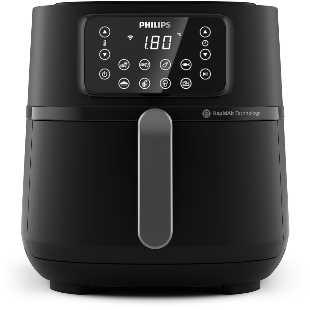 Friteuza cu aer cald Philips HD9285/93 seria 5000 XXL conectat, 16 in 1 functii de gatit, 7.2 l (1.4 kg), Tehnologie Rapid Air, Conectat la aplicatia HomeID, Controlul timpului: Pana la 60 de minute [2]