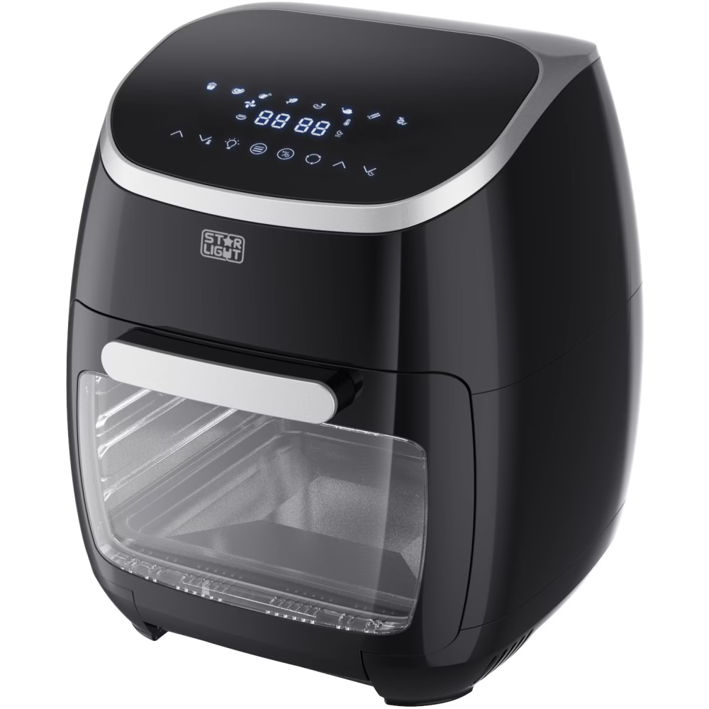 Friteuza digitala fara ulei XXL Star-Light Airfryer DAFB-1120BL, 2000W, 11l, Control Digital, 8 Programe presetate, Rotisor, Timer, Negru [2]