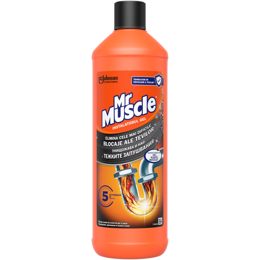 Gel pentru desfundarea tevilor Mr Muscle, 1000ml [1]