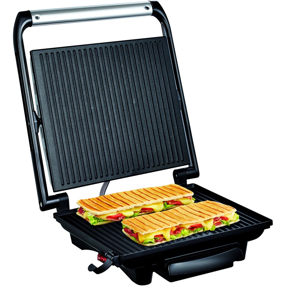 Gratar electric multifunctional Tefal Inicio Grill GC241D38, 2000 W, functie Panini integrata, placi antiaderente 30×20 cm, tavita colectoare grasime detasabila, design vertical pentru depozitare comp [4]