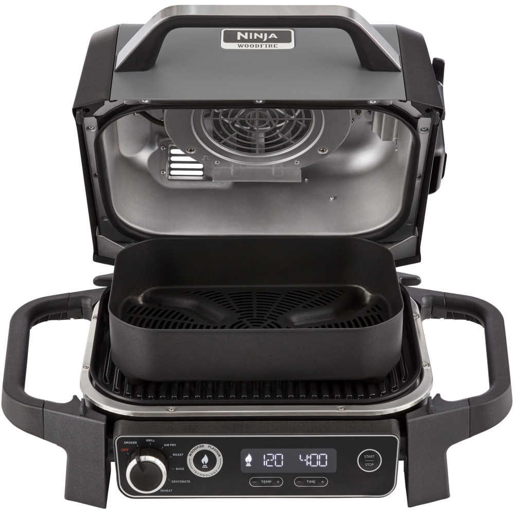 Gratar si afumator electric Ninja Woodfire OG701EU, 2400w, 7 functii de gatit, gri [2]