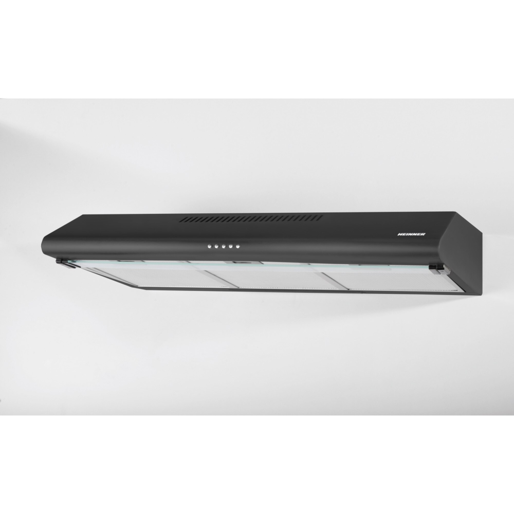 Hota traditionala Heinner HCH-490-BK, Putere de absorbtie 304.5 m3/h, Lumina LED, 3 trepte de viteza, 90 cm, Negru [2]