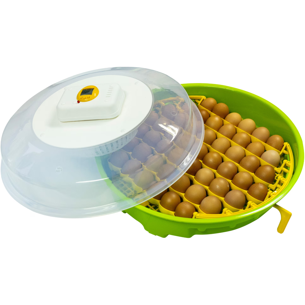 Incubator electric oua (clocitoare) cu termometru, higometru si dispozitiv de intoarcere PUISOR NOU IO-103TH, putere 100 W, afisare temperatura si umiditate, dispozitiv manual de intoarcere, capacitat [2]