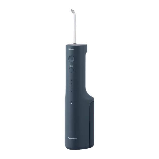 Irigator bucal Panasonic Ultrasonic EW-DJ66-A303, aprox. 647kPa presiune apa, 5 trepte de reglare presiune, portabil, 2duze Ultrasonice incluse, Capacitate rezervor 200 ml, Albastru [2]