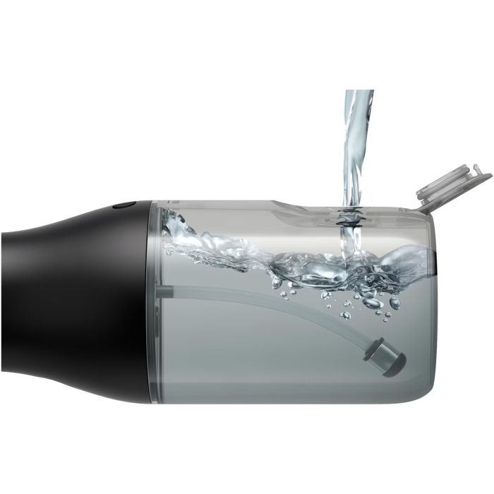 Irigator bucal tip dus bucal Philips Sonicare HX3826/33 cu tehnologie QuadStream, portabil, 2 moduri de curatare, 3 niveluri de intensitate , include 2 x capete de curatare si 1 x husa trasport, negru [3]