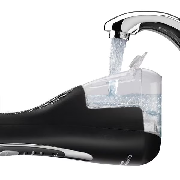 Irigator bucal Waterpik Profesional WP-582, portabil, 3 trepte presiune, incarcare USB magnetica, negru [2]