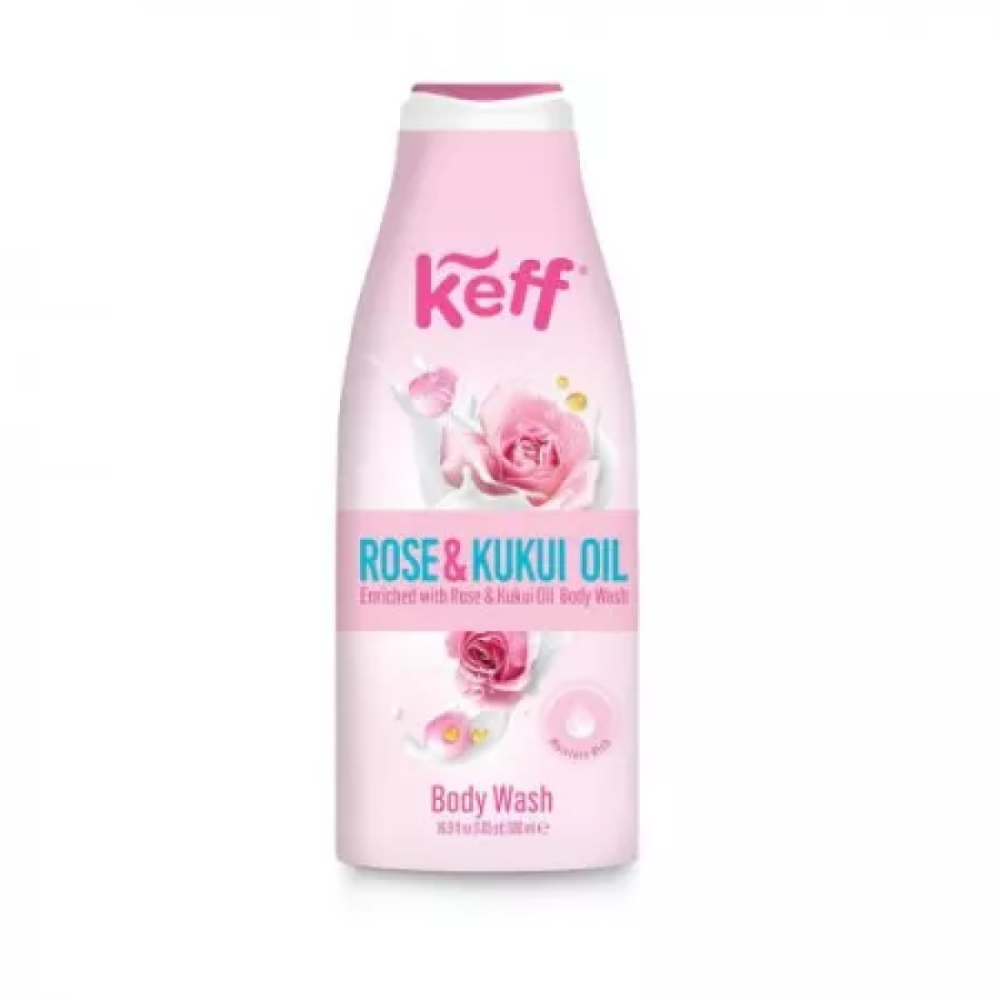Keff Gel Dus Rose-kukui Oil 500ml [1]