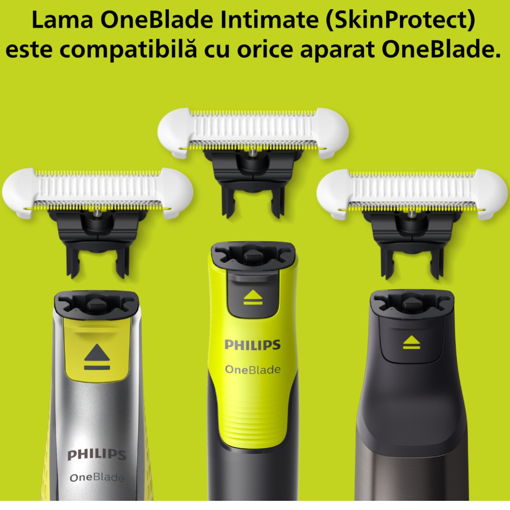 Lame de schimb PHILIPS OneBlade Intimate, unisex, 2 bucăți [3]