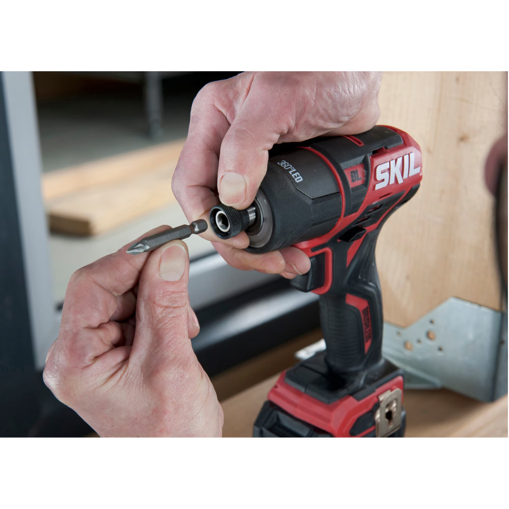 Masina de insurubat (bormasina) pe acumulator cu impact Skil Red SD1E2230CA, 12 V, motor Brushless, compacta, 2600 rpm, 140 Nm, cu LED inel 360 cu acumulator si incarcator (RESIGILAT) [3]