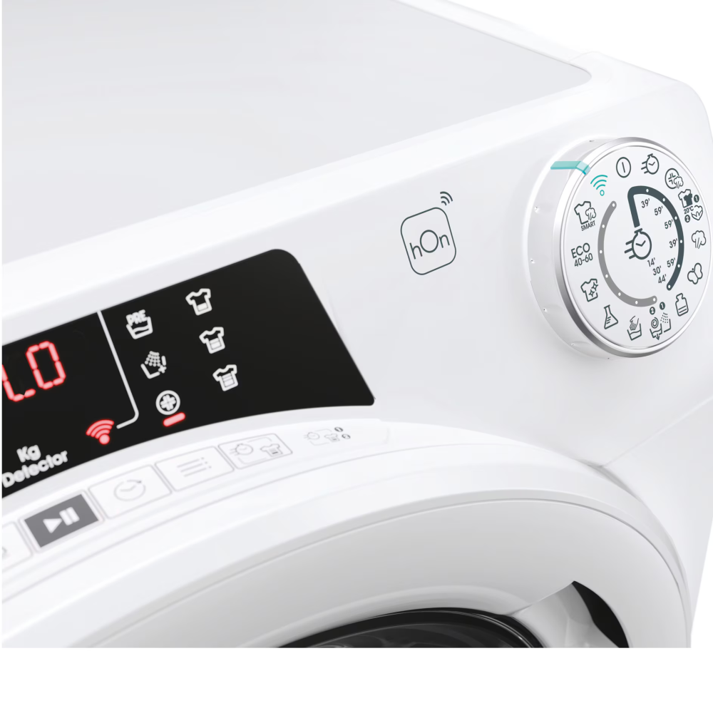 Masina de spalat rufe Candy Rapido RO 14104DWMT/1-S, 10 kg, 1400 rpm, Clasa A, Wi-Fi, Bluetooth, Motor Inverter, Quick & Clean, Steam, Alb [2]