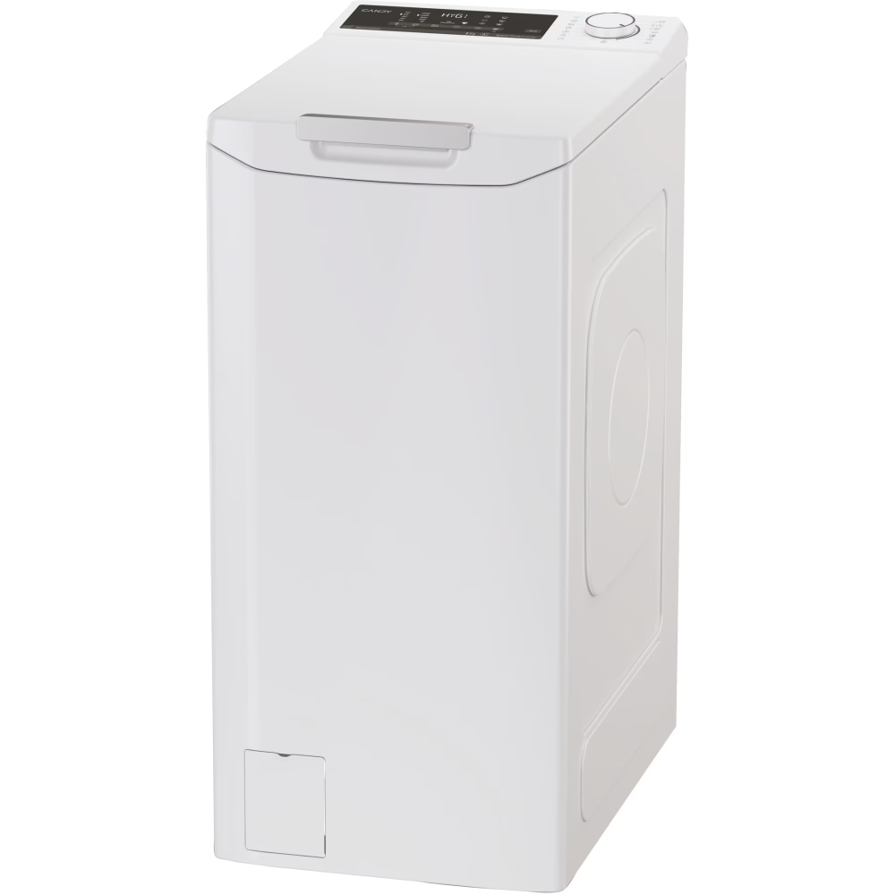 Masina de spalat rufe cu incarcare verticala Candy TCA284TM5-S, 8 kg, 1200 RPM, Clasa A, Motor Inverter, Display digital 4D, Wifi,Mix Power Systems, Gentle touch opening, Alb [2]