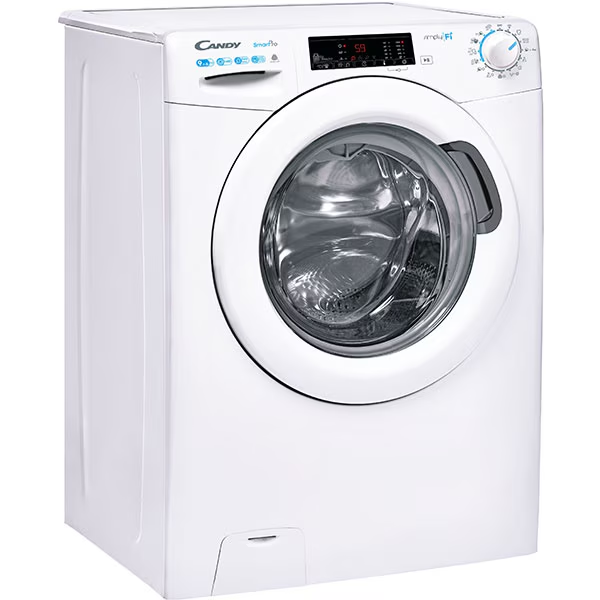 Masina de spalat rufe cu uscator Candy Smart Pro CSOW 4965TWE/1-S, 9 kg spalare, 6 kg uscare, 1400 RPM, Clasa C, WiFi, Active Motion Systems, Steam, Kg Detector, Alb [2]