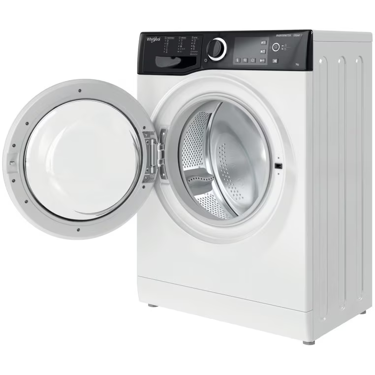 Masina de spalat rufe Slim Whirlpool WRSB7259BBEU, 7 kg, 1200 RPM, Clasa B, Motor Inverter, Display Big digital, Negru [4]