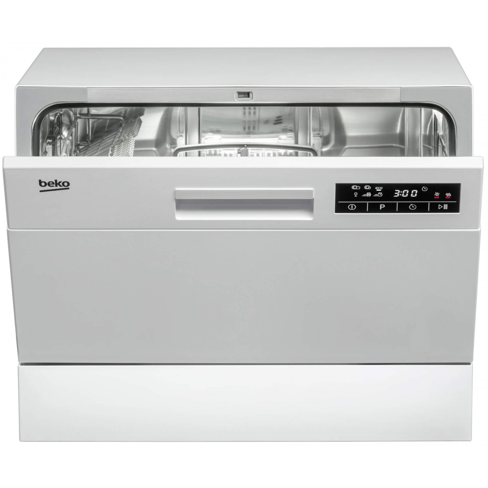 Masina de spalat vase compacta Beko DTC36610W, 6 seturi, 6 programe, Clasa F, 55 cm, Alb [3]