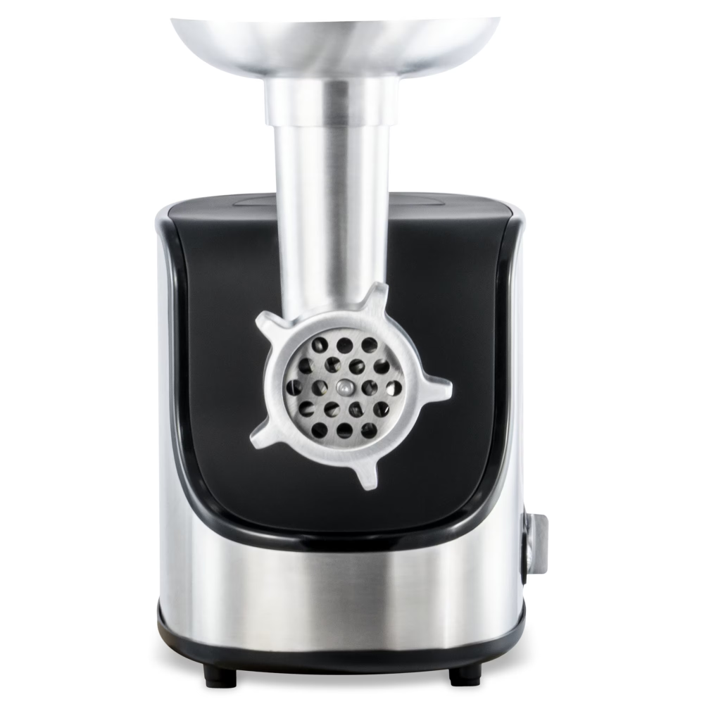 Masina de tocat Zass ZMG06, 1600W, 1.6 kg/min, 2 trepte de viteza, 3 site de inox, accesoriu carnati, negru/inox [3]