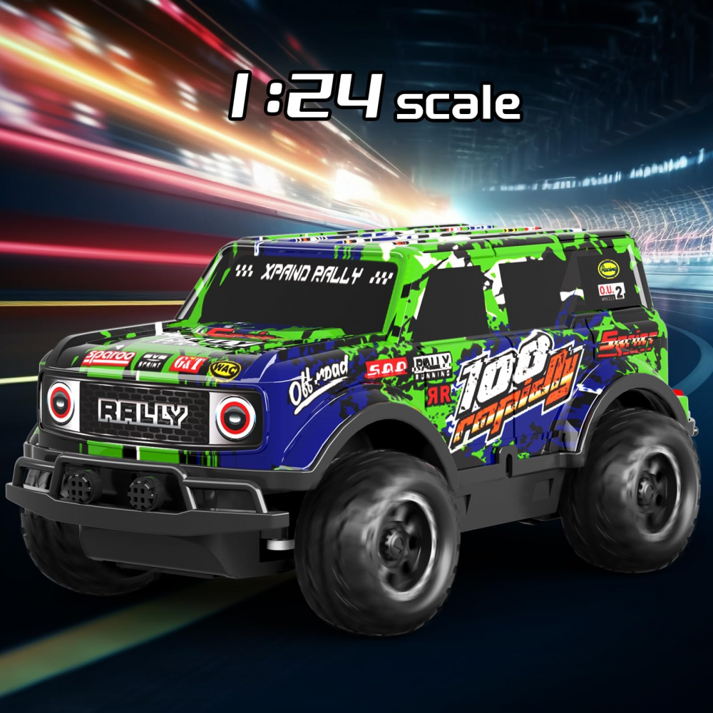 Masinuta cu Telecomanda, 2.4 GHZ, High Speed Off-Road Racing Car, Telecomanda, Baterie reincarcabila [3]