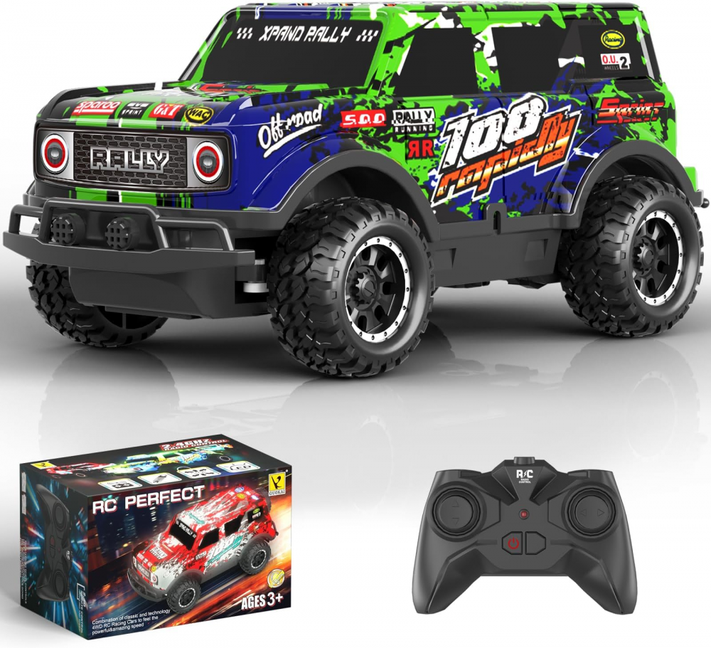 Masinuta cu Telecomanda, 2.4 GHZ, High Speed Off-Road Racing Car, Telecomanda, Baterie reincarcabila [1]