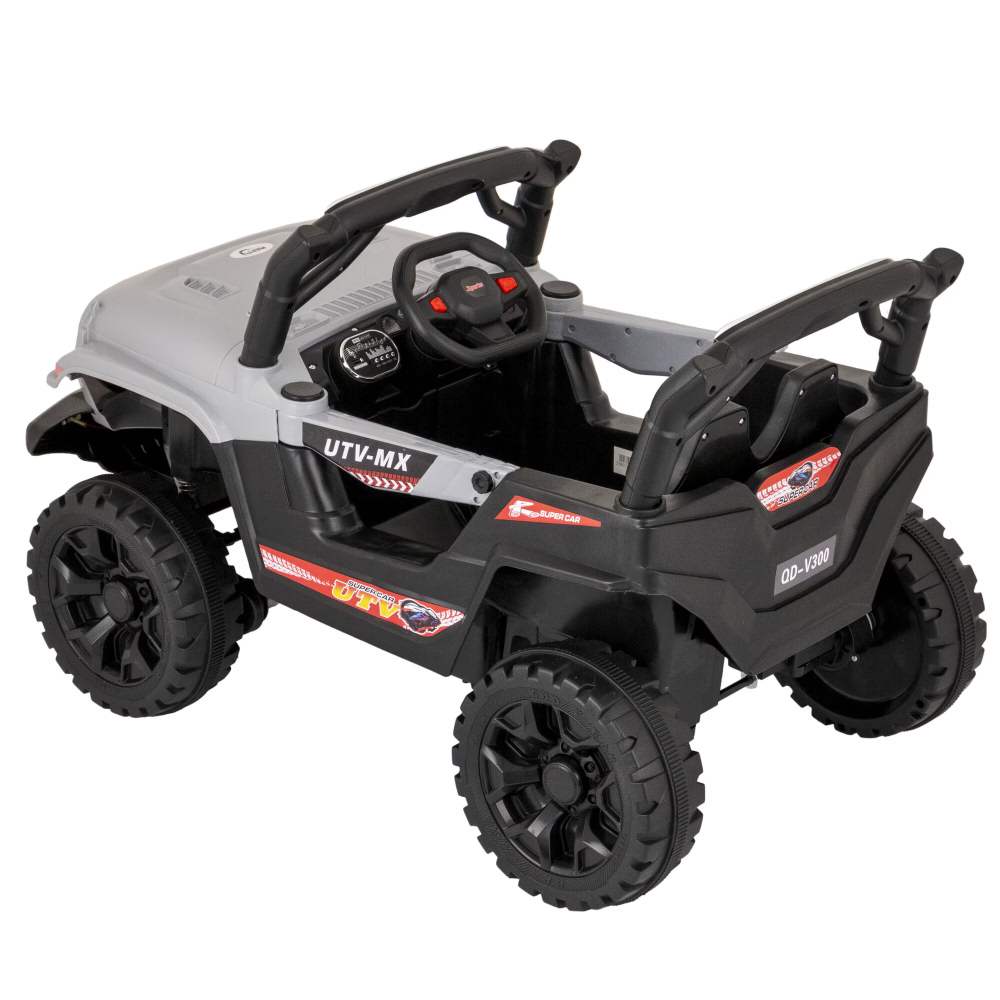 Masinuta electrica Mappy 4x4, cu lumini si sunete, Gri [2]